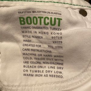 J.Crew Women's White Bootcut 30S Jeans Pants